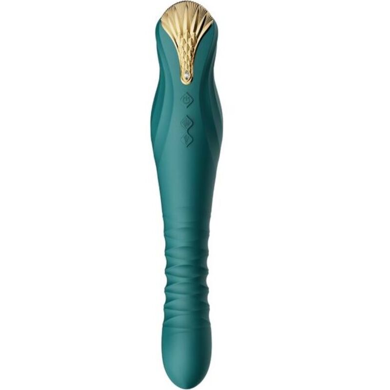 ZALO™ King Thruster Grün – Stoß- und Vibrations-Sexmaschine für intensives Vergnügen – Vibrator Bild 1