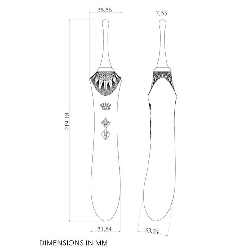 ZALO Bess 2 Clitoral Massager – Vibrator mit Heizfunktion, 8 Modi, Schwarz – Klitorisstimulator Bild 24