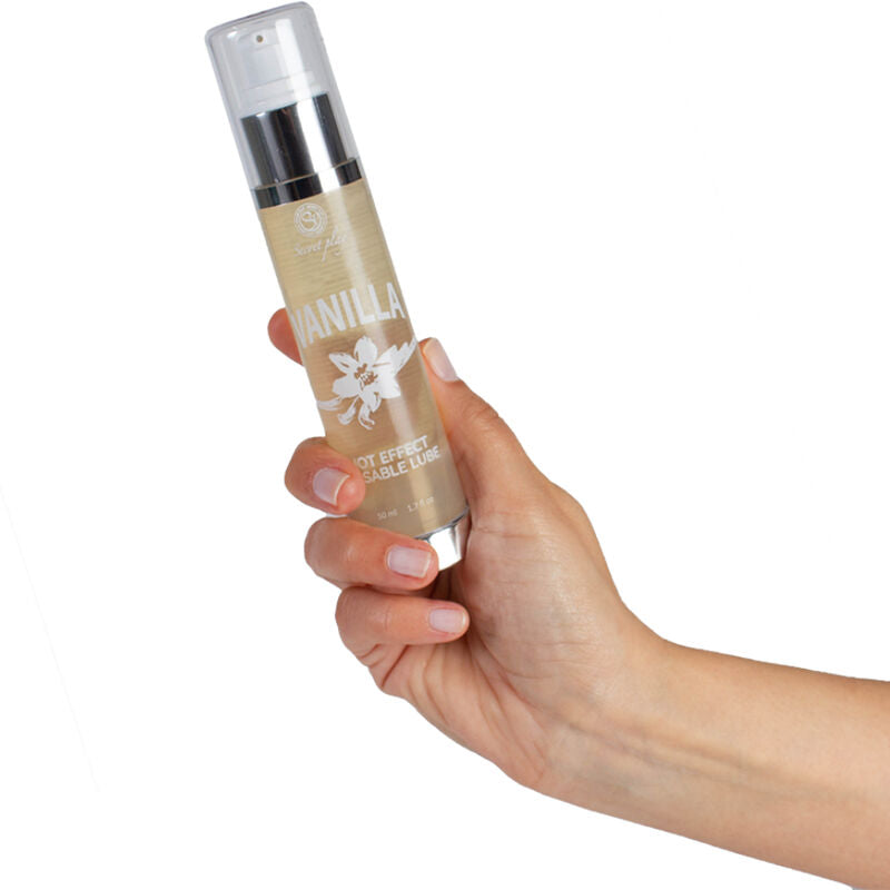 SECRETPLAY - SCHMIERMITTEL 2-1 WÄRMEEFFEKT VANILLE 50 ML Produktverpackung und Details