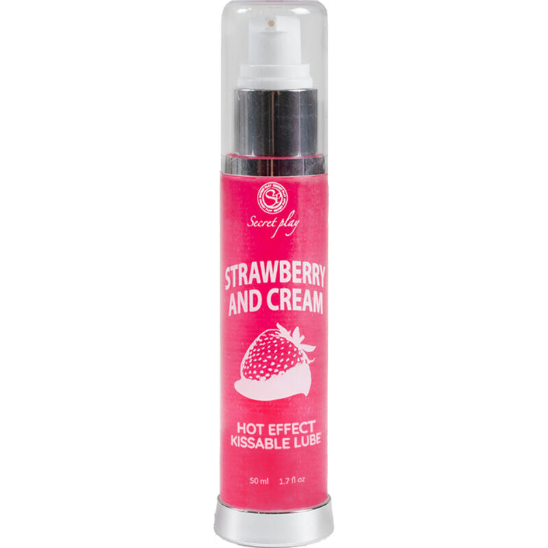 SECRETPLAY - SCHMIERMITTEL 2-1 WÄRMEEFFEKT ERDBEERE & CREME 50 ML für geschmeidige intime Momente