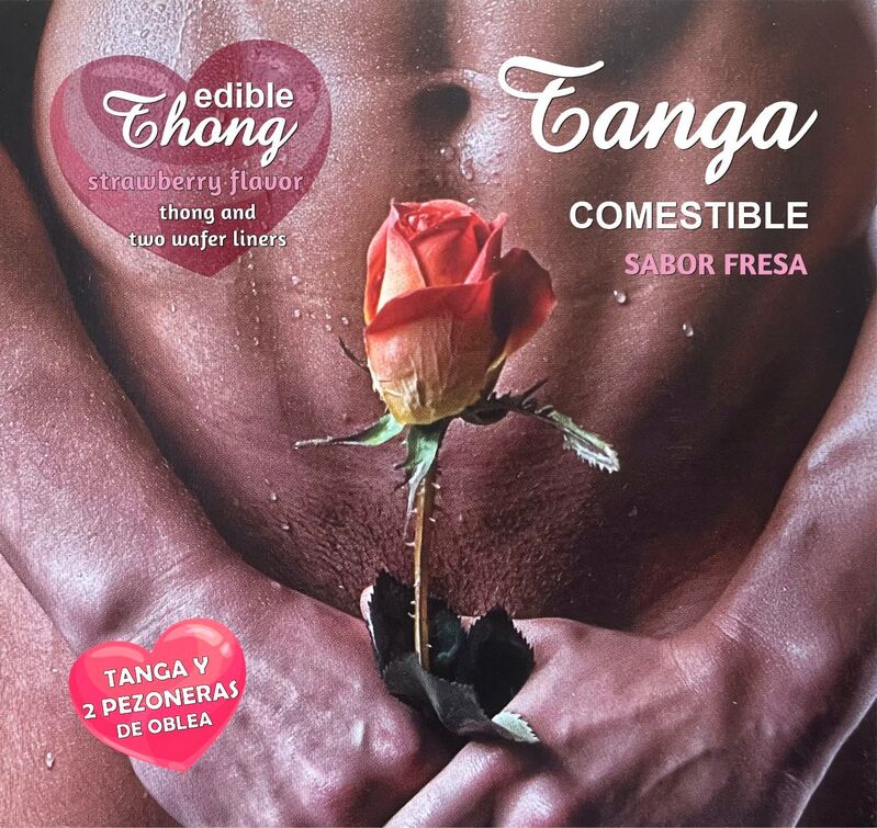 HOTFLOWERS - HERREN-TANGA+ 2 ERDBEER-WAFER-NIPPEL /es/pt/en/fr/it/ Detailansicht bei Secret Pulse