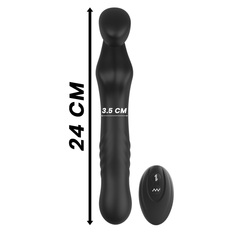 IBIZA - TRGERLOSER VIBRATOR MIT FERNBEDIENUNG UP & DOWN – Vibrator Bild 12