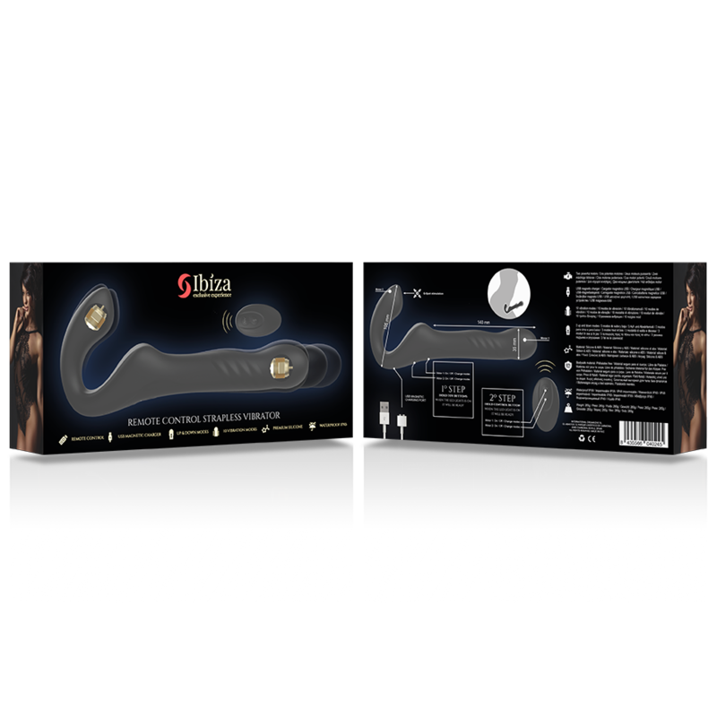 IBIZA - TRGERLOSER VIBRATOR MIT FERNBEDIENUNG UP & DOWN – Vibrator Bild 17