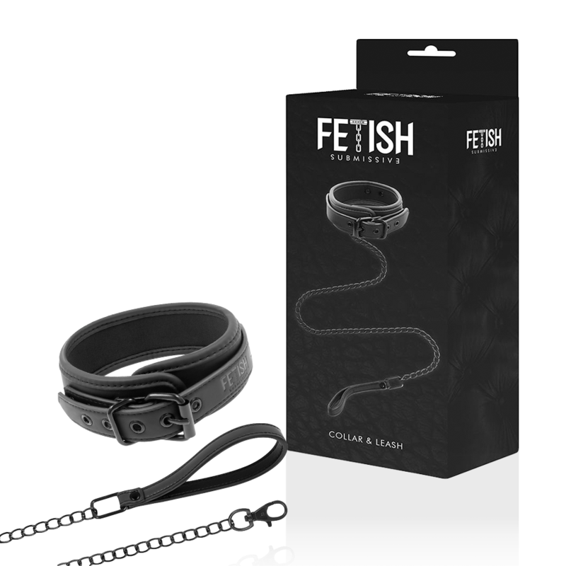 FETISH SUBMISSIVE - KETTENHALSKETTE MIT NOPRENE-FUTTER – BDSM-Zubehör Bild 2