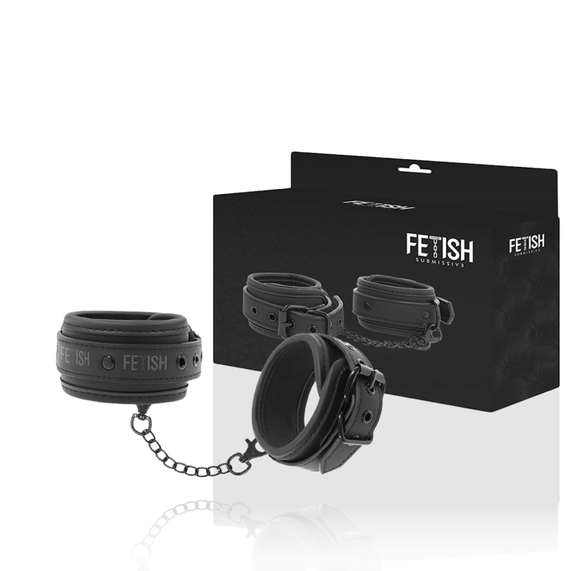 FETISH SUBMISSIVE - KNÖCHELSTZE AUS VEGANEM LEDER MIT NOPRENE-FUTTER – BDSM-Zubehör Bild 2