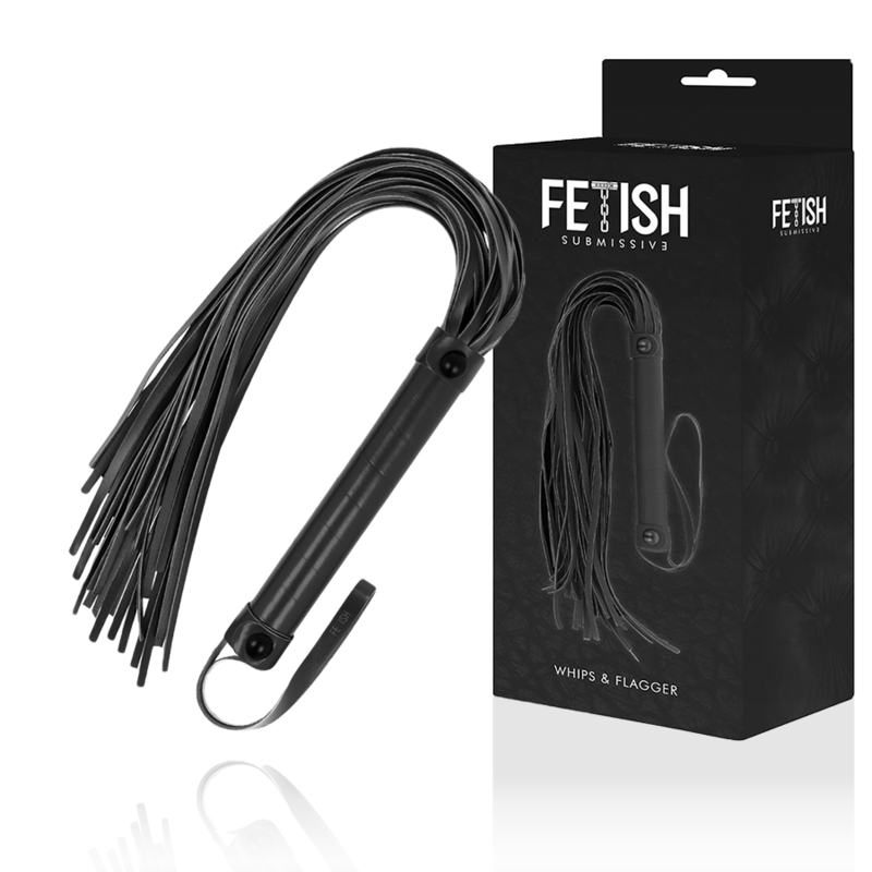 FETISH SUBMISSIVE Vegane Lederpeitsche 28 cm – Bondage & BDSM | Secret Pulse Produktansicht und Details
