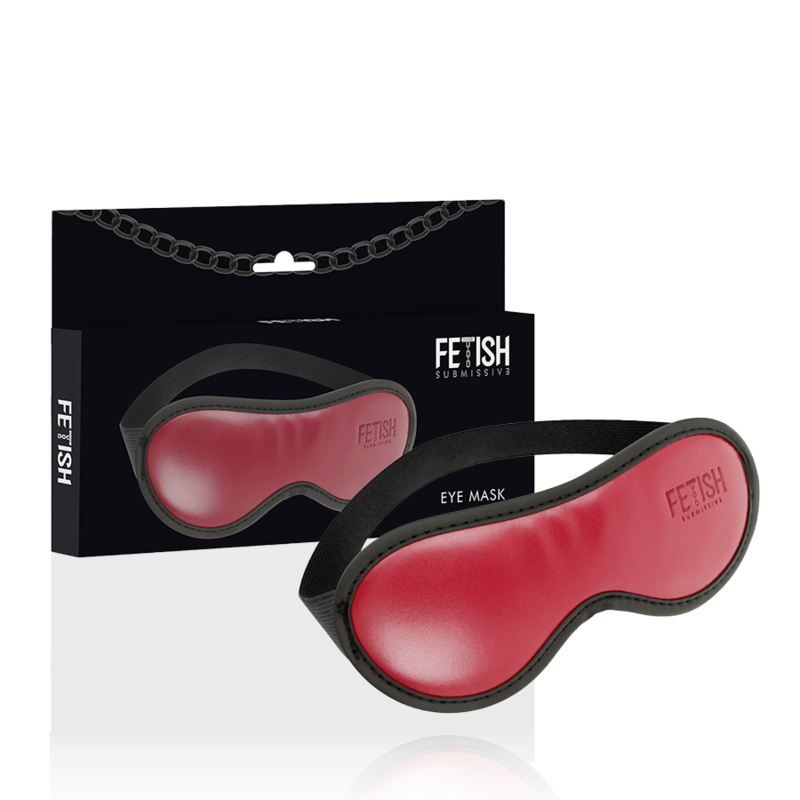 FETISH SUBMISSIVE DARK ROOM - VEGANE LEDERMASKE MIT NEOPRENFUTTER Produktansicht und Details
