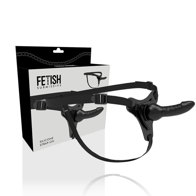 FETISH SUBMISSIVE HARNESS - REALISTISCHES SCHWARZES SILIKON 16 CM – BDSM-Zubehör Bild 2