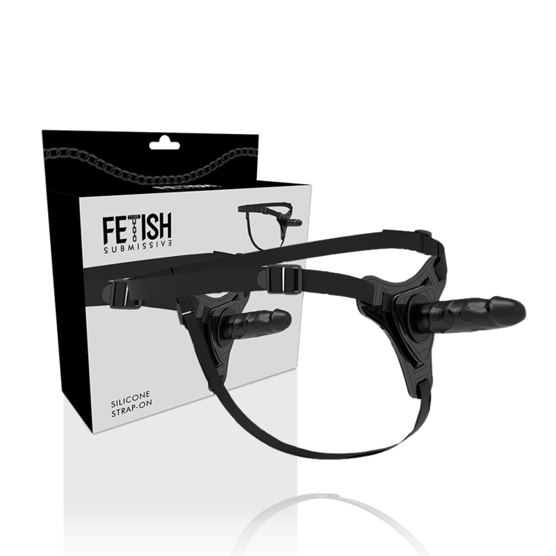 FETISH SUBMISSIVE HARNESS - REALISTISCHES SCHWARZES SILIKON 15 CM – BDSM-Zubehör Bild 2