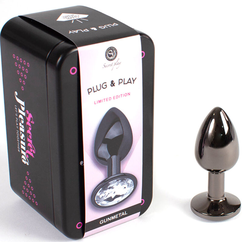 SECRETPLAY - GUNMETAL BUTT PLUG KLEINE GRÖSSE 7 CM für sinnliche und diskrete Momente