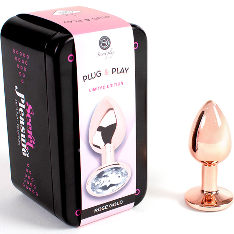 SECRETPLAY - METALL-BUTT-PLUG ROSÉGOLD, KLEINE GRÖSSE 7 CM bei Secret Pulse im Erotikshop