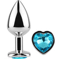 SECRETPLAY - BUTT PLUG AUS METALL, BLAUES HERZ, KLEINE GRÖSSE 7 CM Analplug diskret online kaufen