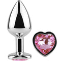 SECRETPLAY - BUTT PLUG AUS METALL FUCHSIA HERZ KLEINE GRÖSSE 7 CM Analplug diskret online kaufen