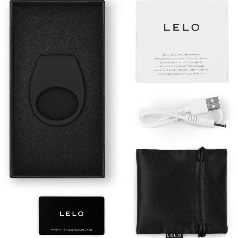 LELO - TOR 3 SCHWARZER VIBRATORRING Produktansicht und Details