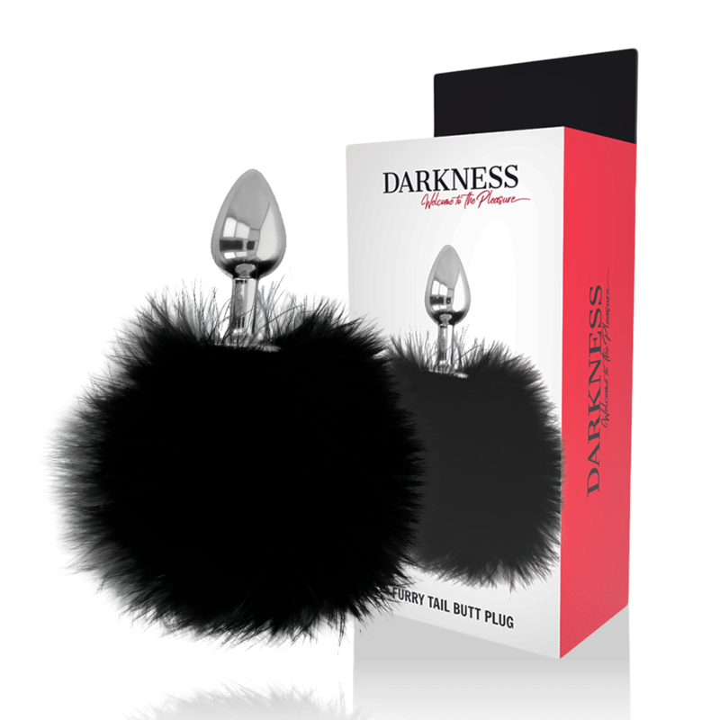 DARKNESS - EXTRA ANAL BUTTPLUG MIT SCHWANZ SCHWARZ 7 CM Analplug diskret online kaufen