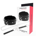 DARKNESS Bequeme Halskette mit Lederkette – Gepolstert, PVC & Metall, BDSM | Secret Pulse BDSM-Zubehör diskret online kaufen