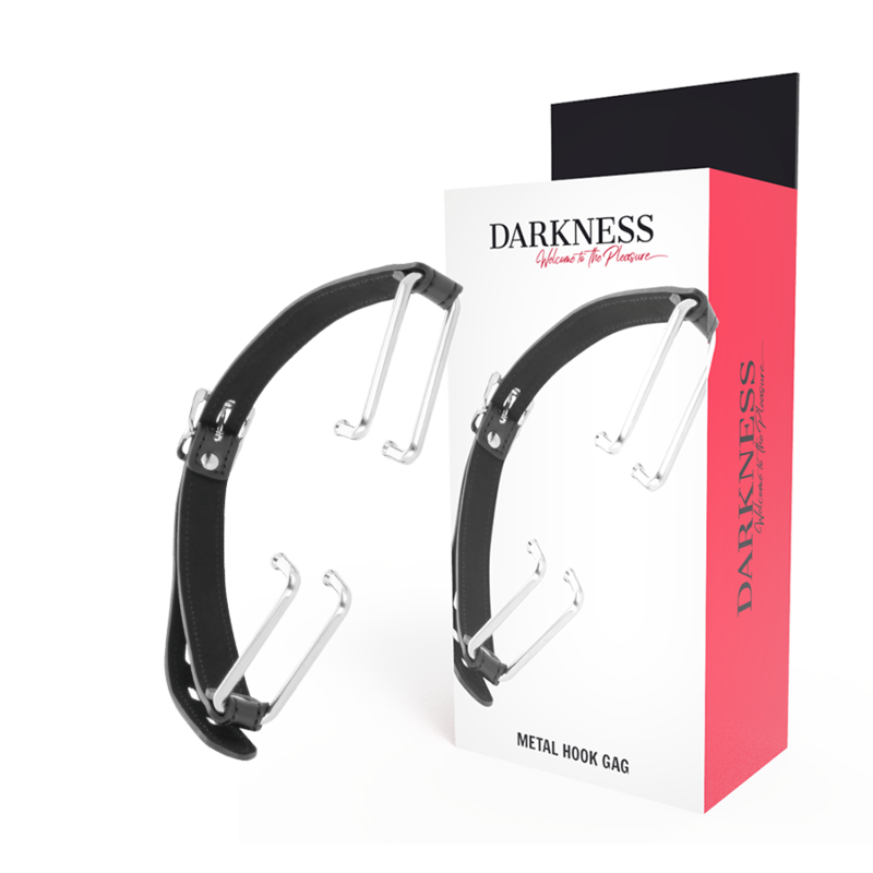 DARKNESS - KNEBEL MIT SCHWARZEM HAKEN Ballknebel diskret online kaufen
