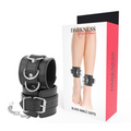 DARKNESS - SCHWARZE VERSTELLBARE LEDER-KNÖCHEL-HANDSCHELLEN Bondage-Fessel diskret online kaufen
