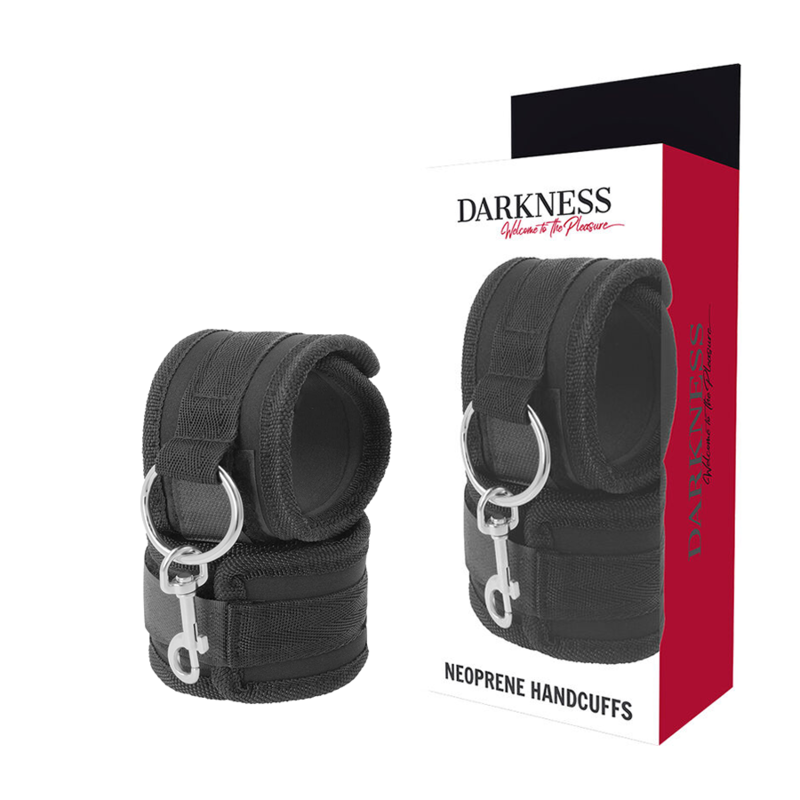 DARKNESS - HANDSCHELLEN AUS NEOPREN Bondage-Fessel diskret online kaufen