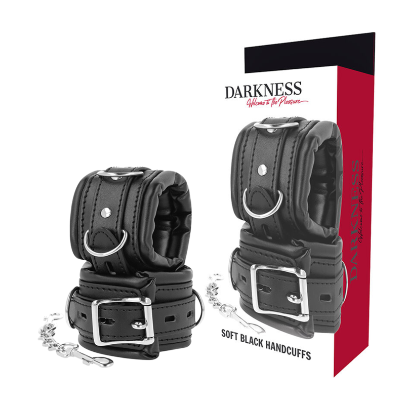 DARKNESS - GEPOLSTERTE BDSM-HANDSCHELLEN Bondage-Fessel diskret online kaufen