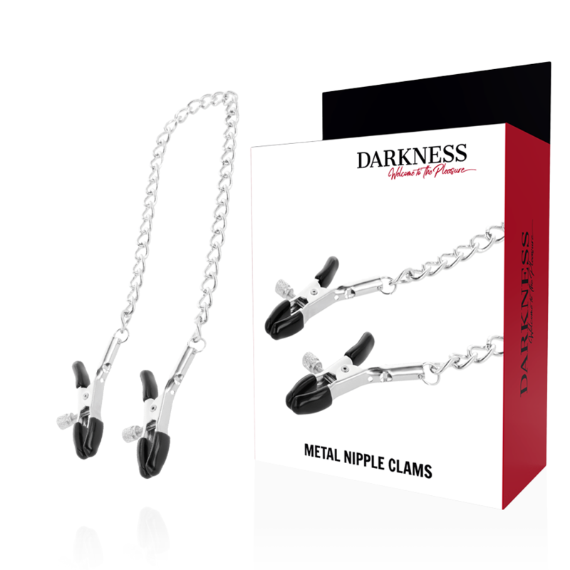 DARKNESS - EINSTELLBARE NIPPELKLEMMEN AUS METALL Nippelklemme diskret online kaufen