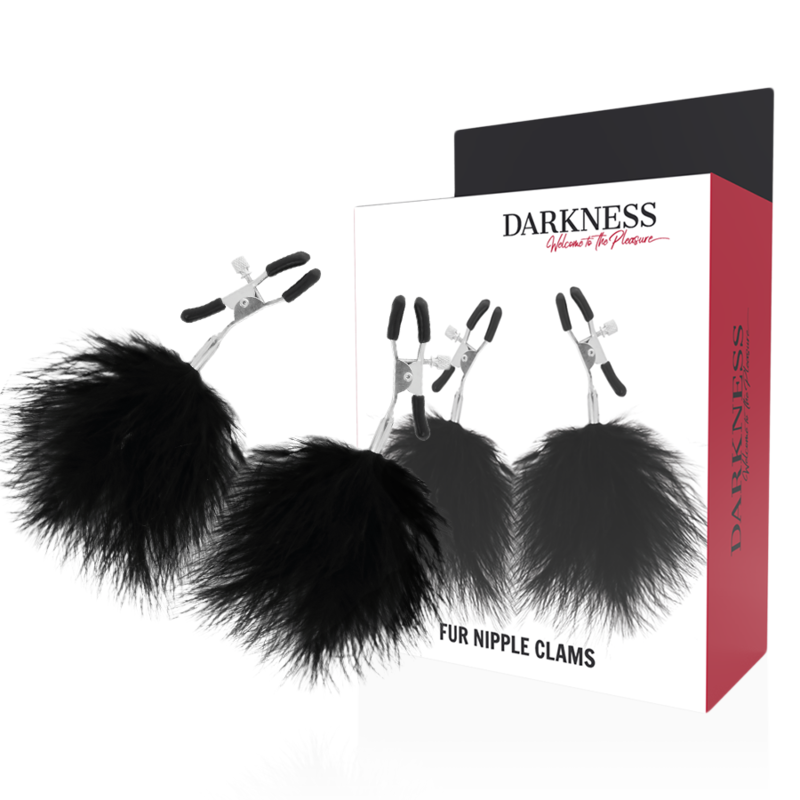 DARKNESS - POM-POM-NIPPELKLAMMERN 2 – Erotik-Zubehör Bild 1