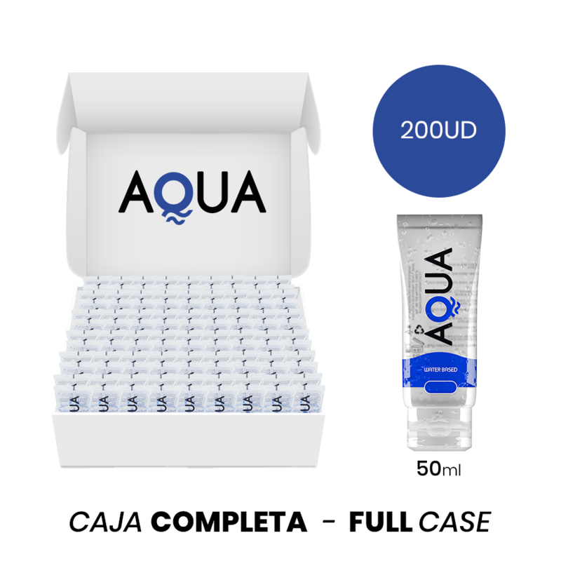 MOQ 200 - AQUA QUALITY SCHMIERMITTEL AUF WASSERBASIS 50 ML wasserbasiertes Gleitgel diskret online kaufen