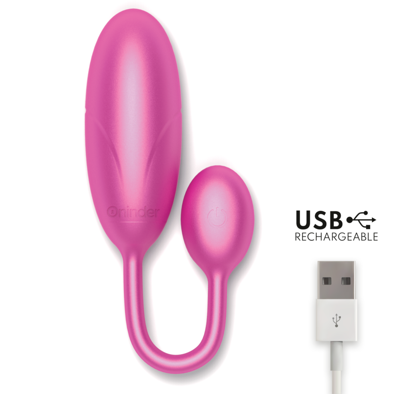 ONINDER - DENVER VIBRATIONSEI ROSA 7 X 2,7 CM KOSTENLOSE APP – Erotik-Zubehör Bild 10
