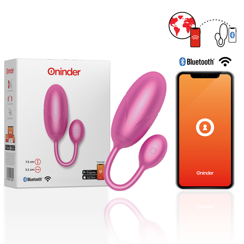 ONINDER™ Tokyo Vibrations-Ei Rosa – App-gesteuert, Wasserdicht & Leise – Erotik-Zubehör Bild 1