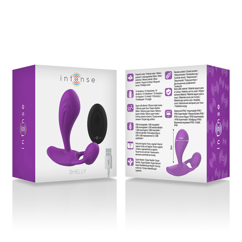 INTENSE - SHELLY PLUG ANAL FERNBEDIENUNG LILA hochwertiges Intimtoy