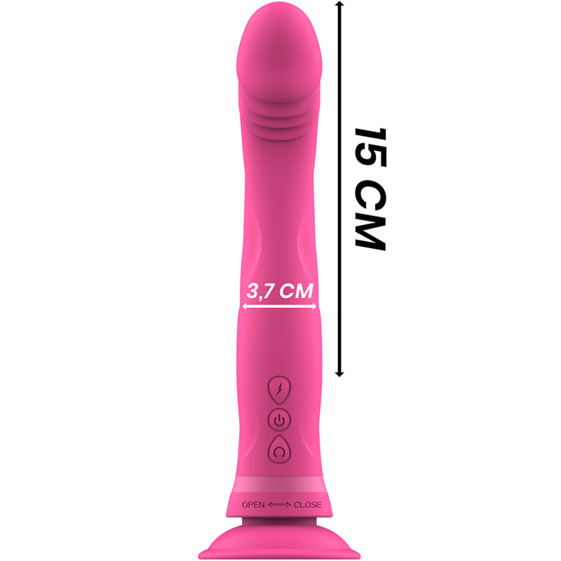 INTENSE - MICHELANGELO ROSA SILIKON-VIBRATOR-DILDO – Dildo Bild 8