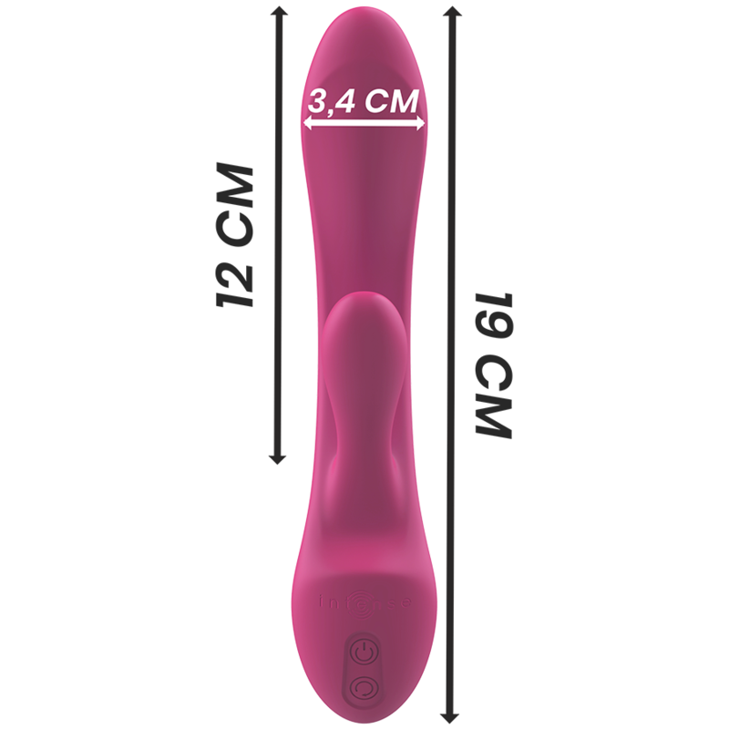 INTENSE Luigi Rabbit Vibrator – Rosa, G-Punkt & Klitoris, Flüssiges Silikon, 10 Vibrationsprogramme – Rabbit Vibrator Bild 11
