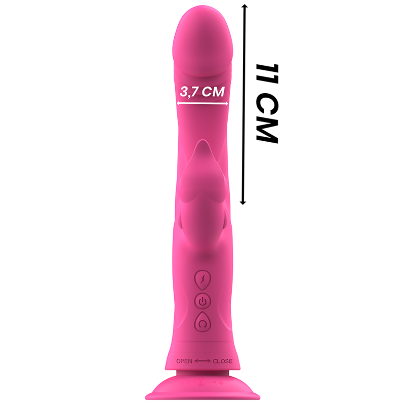 INTENSE Julio Rabbit Vibrator – Rosa, G-Punkt & Klitoris, Silikon, Mehrere Vibrationsmodi – Rabbit Vibrator Bild 12