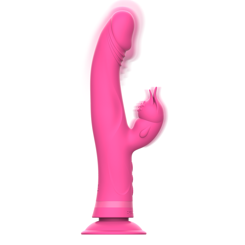 INTENSE Julio Rabbit Vibrator – Rosa, G-Punkt & Klitoris, Silikon, Mehrere Vibrationsmodi – Rabbit Vibrator Bild 3