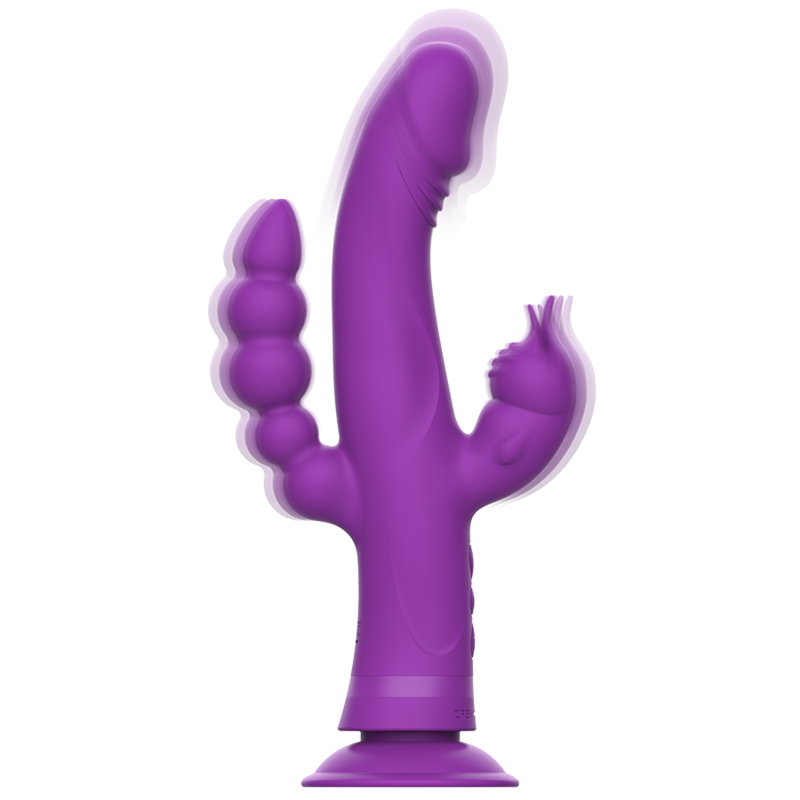 INTENSE Casanova Rabbit Vibrator – Lila, Dreifachmotor, 30 Vibrationsmodi, IPX8, Silikon für intensive Stimulation und Self-Love