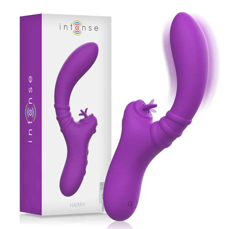 INTENSE - HARRY FLEXIBLER VIBRATOR MIT LILA ZUNGE – Vibrator Bild 2