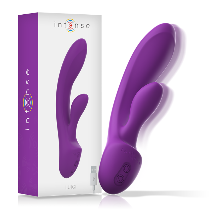 INTENSE Luigi Rabbit Vibrator – Lila, 10 Vibrationsprogramme, IPX6, G-Punkt & Klitoris – Rabbit Vibrator Bild 2