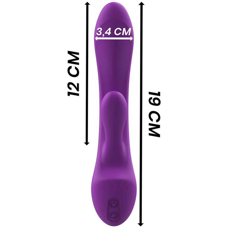 INTENSE Luigi Rabbit Vibrator – Lila, 10 Vibrationsprogramme, IPX6, G-Punkt & Klitoris – Rabbit Vibrator Bild 12
