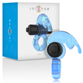 Intense Fry Rabbit Penisring Blau – Vibrierend, wasserdicht, Blutstaueffekt Penisring diskret online kaufen