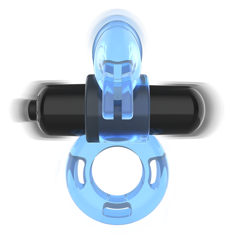Intense Fry Rabbit Penisring Blau – Vibrierend, wasserdicht, Blutstaueffekt hochwertiges Zubehör