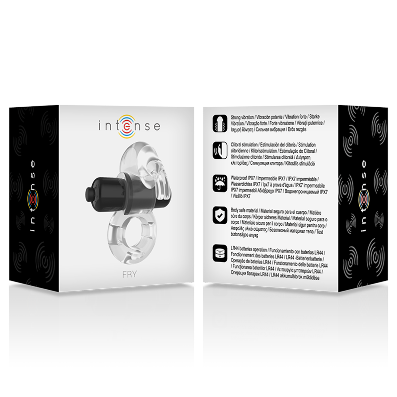 Intense Transparenter Rabbit Vibrationsring – Vibrierend, wasserdicht, Blutstaueffekt für sinnliche Momente allein oder zu zweit