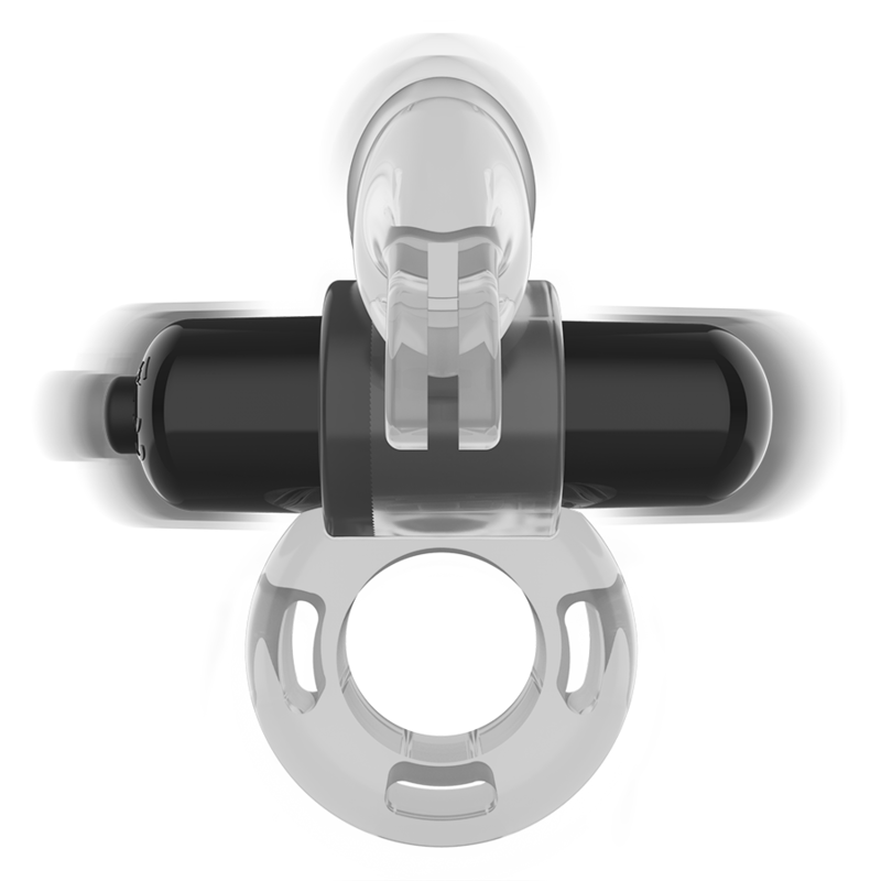 Intense Transparenter Rabbit Vibrationsring – Vibrierend, wasserdicht, Blutstaueffekt für sinnliche Momente allein oder zu zweit