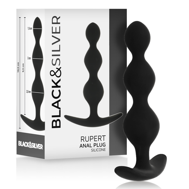 BLACK&SILVER - RUPERT ANALKUGELKETTE 10 CM Anal-Toy diskret online kaufen