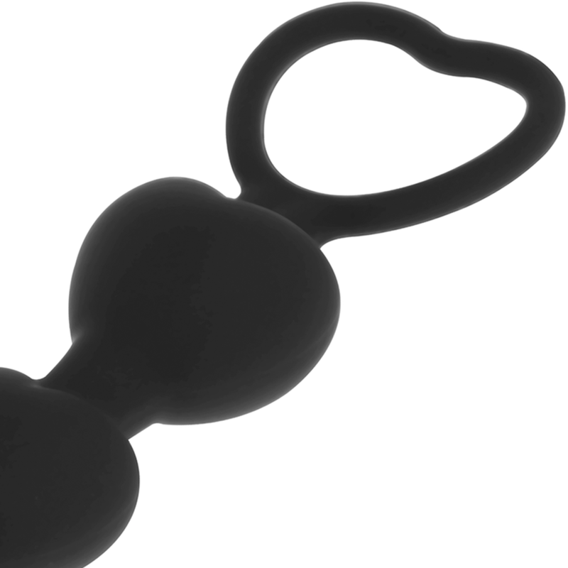 BLACK&SILVER - MILA ANAL-HERZKETTE 18 CM – Anal-Toy Bild 5