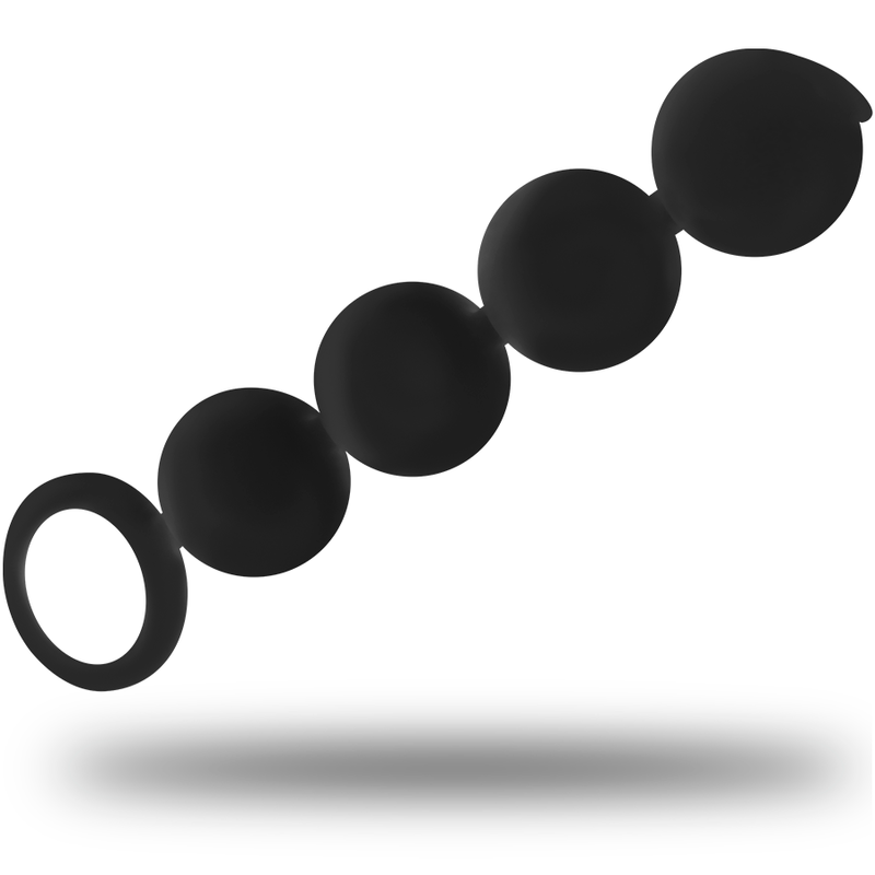 BLACK&SILVER - LENNON ANAL ROSENKRANZ 4 SILIKONKUGELN 15 CM für sinnliche und diskrete Momente