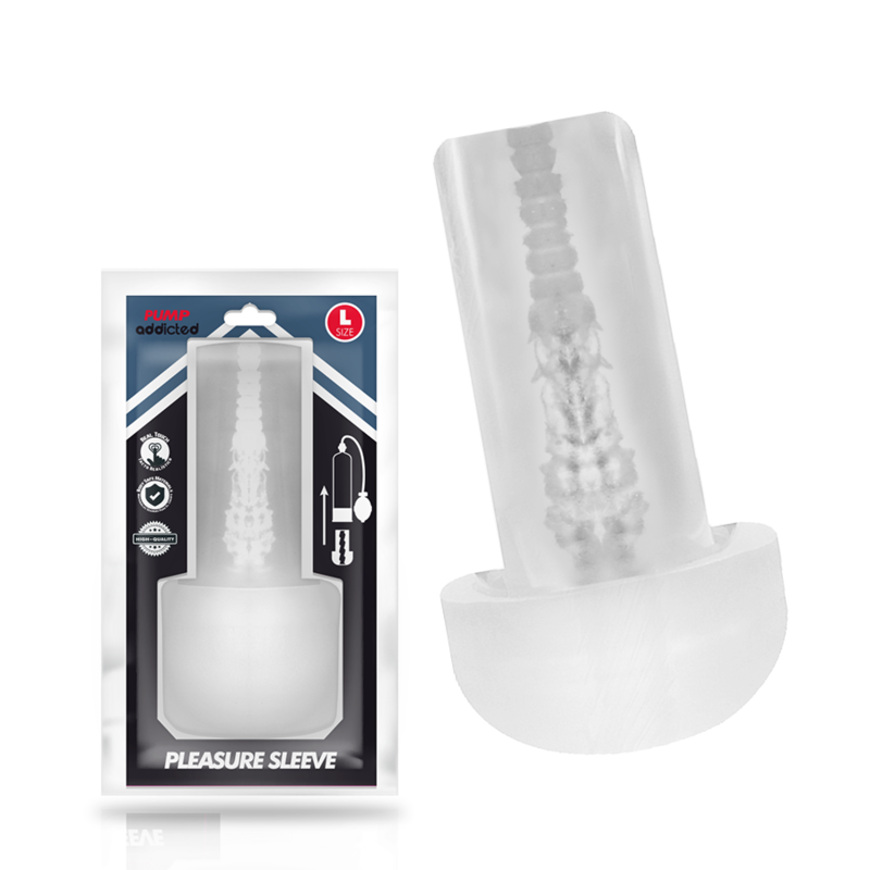 PUMP ADDICTED - PLEASURE SLEEVE MASTAUBADOR GRÖSSE L – Penishülle Bild 1