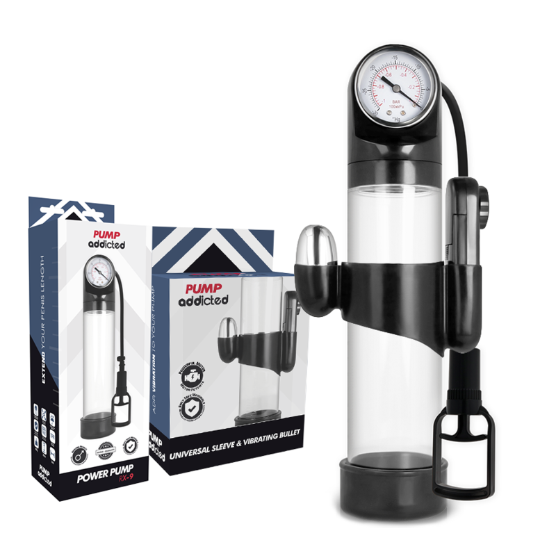 PUMP ADDICTED - TRANSPARENTER VIBRATOR RX9 für intensive Stimulation und Self-Love