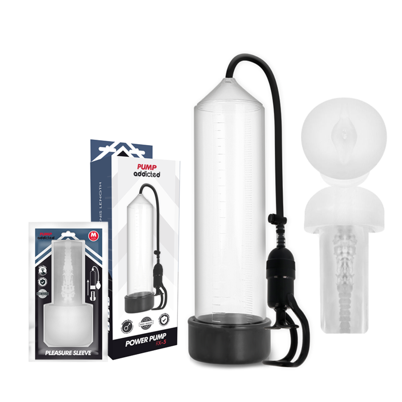PUMP ADDICTED - RX5 TRANSPARENT MIT MASTURBATOR Produktansicht und Details