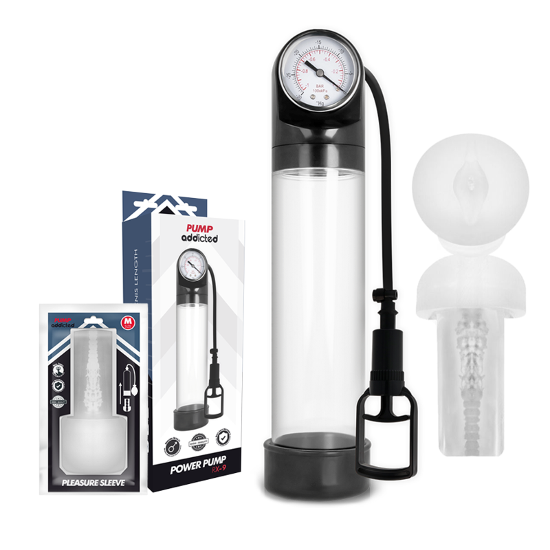 PUMP ADDICTED - RX9 TRANSPARENT MIT MASTURBATOR Produktansicht und Details