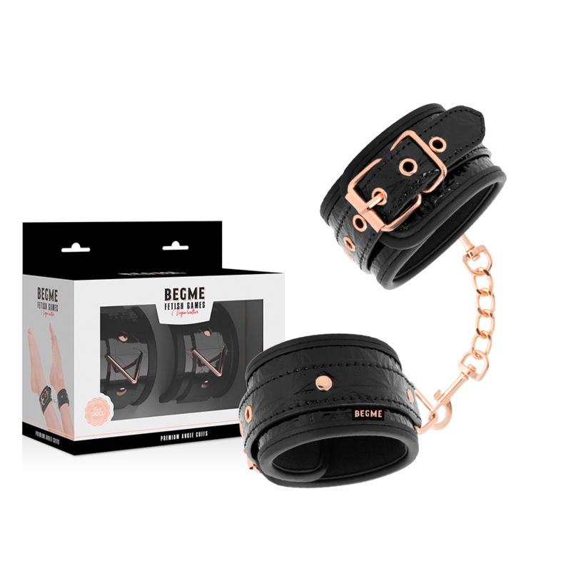 Begme Black Edition Premium Knöchelmanschetten – Verstellbar & Neoprenbezug – Erotik-Zubehör Bild 2
